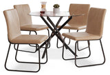 Pharwynn Dining Table and 4 Chairs - D446D2