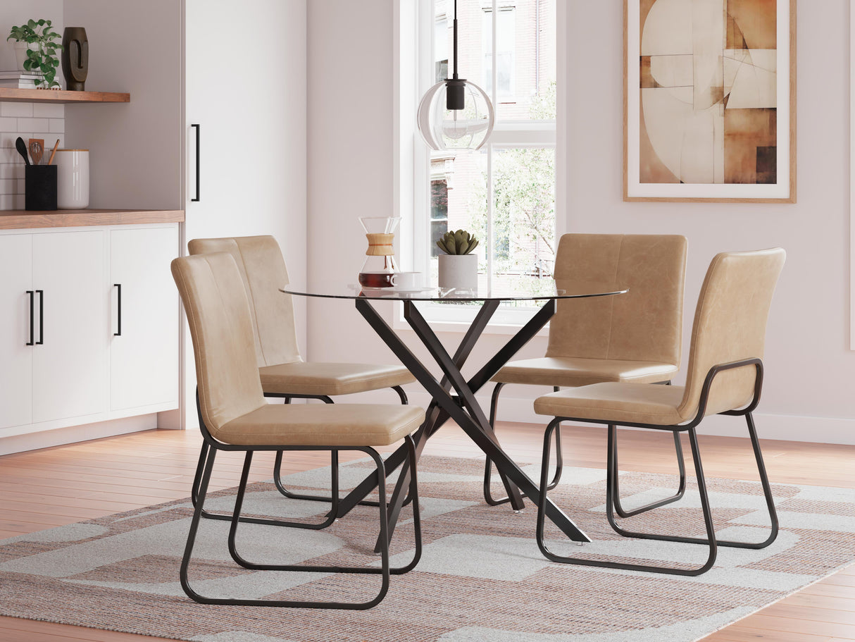 Pharwynn Dining Table and 4 Chairs - D446D2