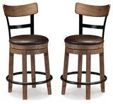 Pinnadel Counter Height Bar Stool (Set of 2) - D542-124X2