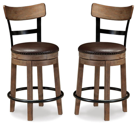 Pinnadel Counter Height Bar Stool (Set of 2) - D542-124X2