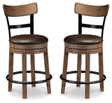 Pinnadel Counter Height Bar Stool (Set of 2) - D542-124X2