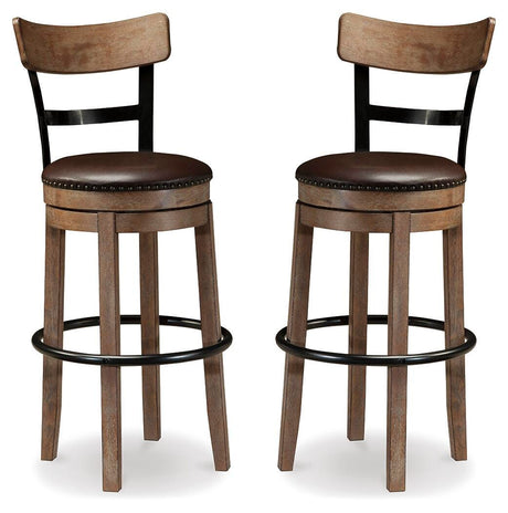 Pinnadel Bar Height Bar Stool (Set of 2) - D542-130X2