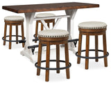Valebeck Counter Height Table and 4 Stools - D546D8
