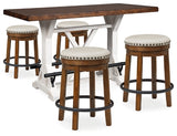 Valebeck Counter Height Table and 4 Stools - D546D8