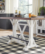 Valebeck Counter Height Dining Table and 4 Barstools - D546D5