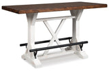 Valebeck Counter Height Dining Table and 2 Barstools - D546D13