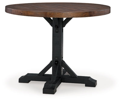 Valebeck Counter Height Dining Table and 6 Barstools - D546D34