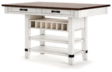 Valebeck Counter Height Dining Table and 6 Barstools - D546D33
