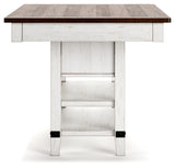 Valebeck Counter Height Dining Table and 6 Barstools - D546D33