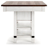 Valebeck Counter Height Dining Table and 6 Barstools - D546D33