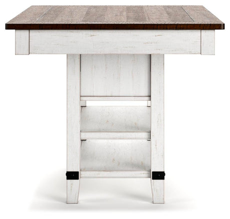 Valebeck Counter Height Dining Table and 6 Barstools - D546D33