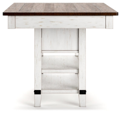 Valebeck Counter Height Dining Table and 4 Barstools - D546D10