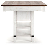 Valebeck Counter Height Dining Table and 6 Barstools - D546D33