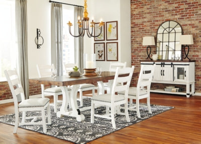 Valebeck Dining Table and 8 Chairs with Server - D546D12