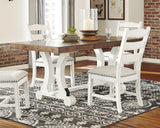 Valebeck Dining Table and 8 Chairs with Server - D546D12