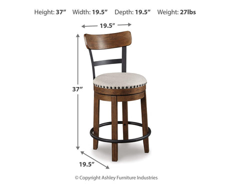 Valebeck Counter Height Dining Table and 4 Barstools - D546D5