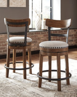 Valebeck Counter Height Dining Table and 4 Barstools - D546D5