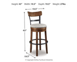 Valebeck Bar Height Bar Stool - D546-430