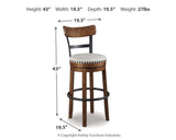 Valebeck Bar Height Bar Stool - D546-430