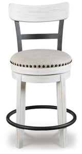Valebeck Counter Height Dining Table, 4 Barstools and Server - D546D15