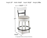 Valebeck Counter Height Dining Table, 4 Barstools and Server - D546D15