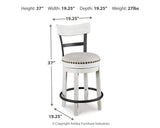 Valebeck Counter Height Dining Table and 2 Barstools - D546D13