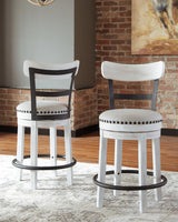 Valebeck Counter Height Dining Table and 2 Barstools - D546D13