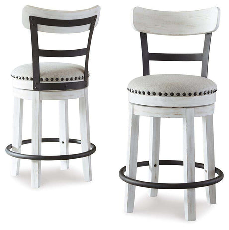 Valebeck Counter Height Dining Table and 2 Barstools - D546D13