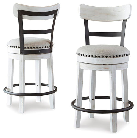 Valebeck Counter Height Dining Table and 2 Barstools - D546D13