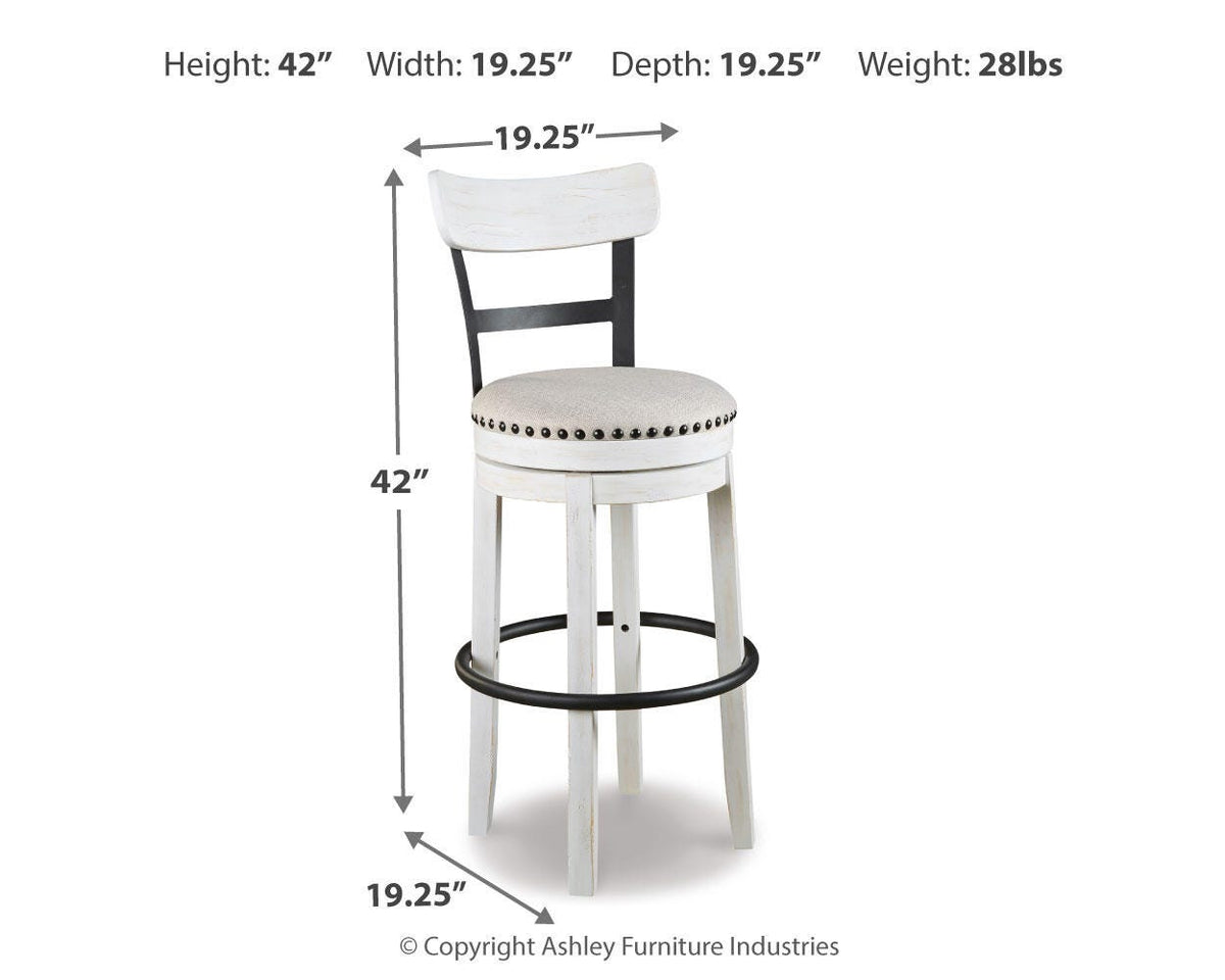 Valebeck Bar Height Bar Stool - D546-530
