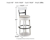 Valebeck Bar Height Bar Stool - D546-530
