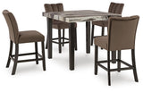 Jeshina Counter Height Dining Table and 4 Barstools - PCD581D3