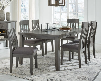 Hallanden Dining Table, 6 Chairs and Server - D589D5