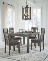 Hallanden Dining Table and 4 Chairs - D589D1