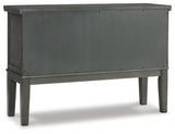 Hallanden Dining Table, 6 Chairs and Server - D589D5