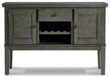 Hallanden Dining Table, 6 Chairs and Server - D589D5