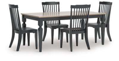 Brenkerton Dining Table and 4 Chairs - PCD591D1