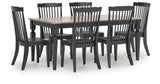 Brenkerton Dining Table and 6 Chairs - PCD591D2