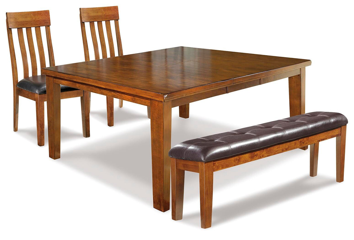 Ralene Dining Table and 2 Chairs and Bench - D594D8