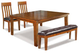 Ralene Dining Table and 2 Chairs and Bench - D594D8