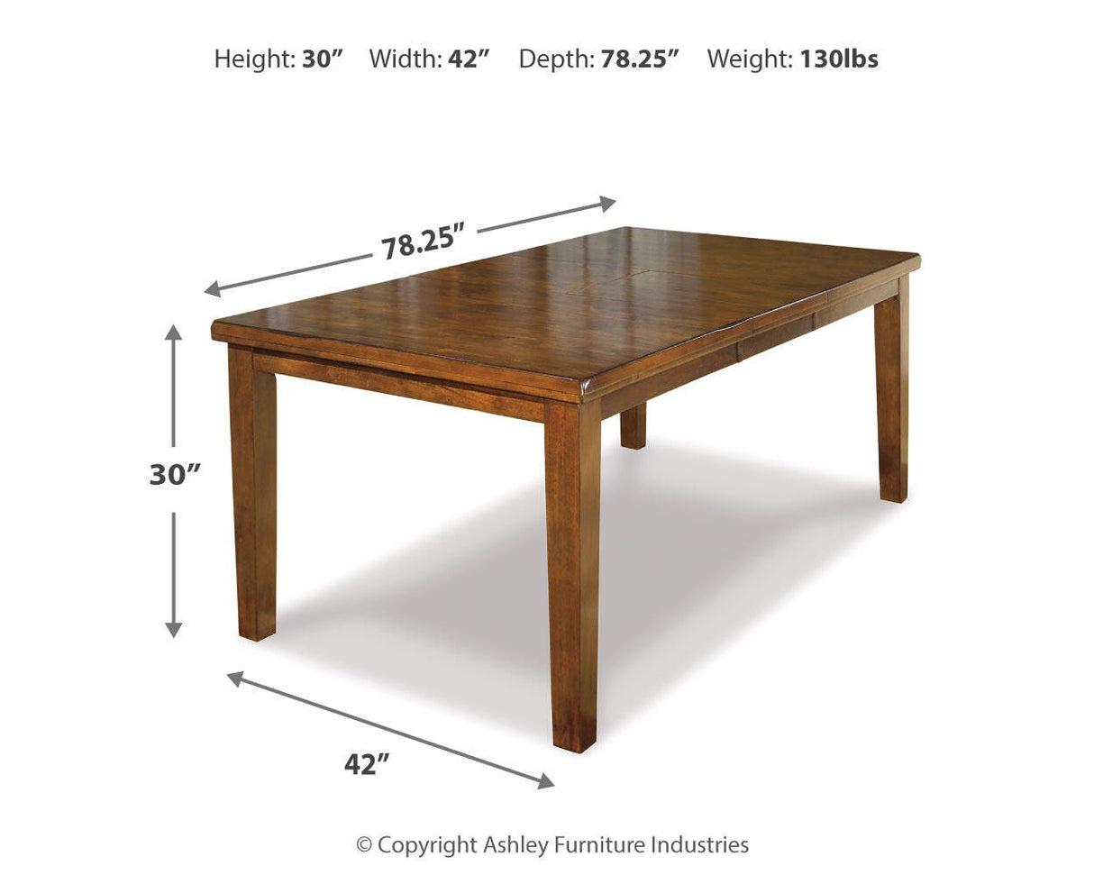 Ralene Dining Table and 2 Chairs and Bench - D594D8