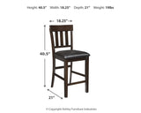 Haddigan Counter Height Bar Stool (Set of 2) - D596-124X2
