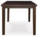 Haddigan Counter Height Dining Table and 4 Barstools - D596D9