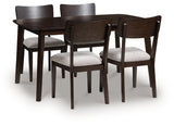 Mallenette Dining Table and 4 Chairs (Set of 5) - PCD607-225