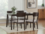 Mallenette Dining Table and 4 Chairs (Set of 5) - PCD607-225