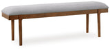 Lyncott 59" Upholstered Dining Bench - D615-00