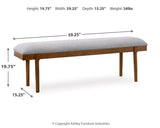 Lyncott Extension Dining Table, 4 Chairs and Bench - D615D5