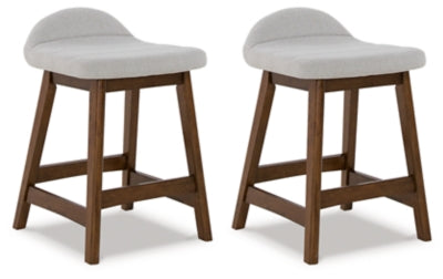 Lyncott Counter Height Bar Stool (Set of 2) - D615-124X2