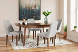 Lyncott Extension Dining Table and 4 Chairs - D615D2