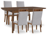 Lyncott Extension Dining Table and 4 Chairs - D615D19